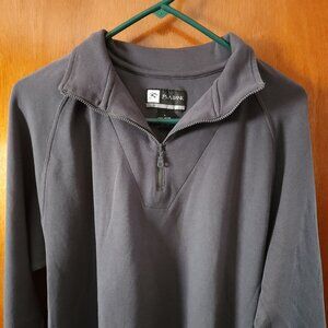 Men's Large Jos. A. Bank Gray Leadbetter Golf 1/4 Zip Long Sleeve Pullover